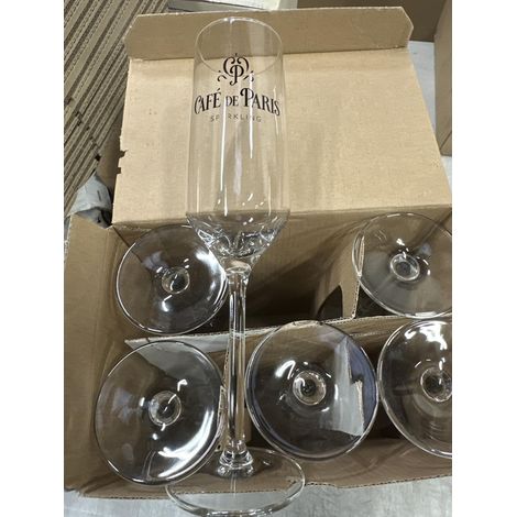 Lot de 6 verres Café de Paris - 22 cl - Verres à cocktail - Neufs