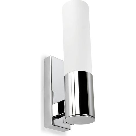 LedsC4 Dresde - Applique Murale pour Ampoule E14 de 40W. Diamètre 5.8cm. Structure en Acier. Usage Intérieur IP44. Coloris Blanc (1/6)