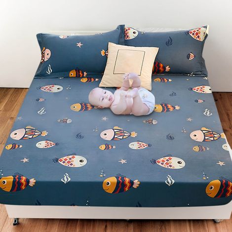 Housse De Matelas Impermeable - Taille Queen 200 x 90 cm - Poche Profonde Jusqu'à 18 Pouces - Respirante Et Lavable En Machine - Pour Adultes Enfants Animaux (1/5)