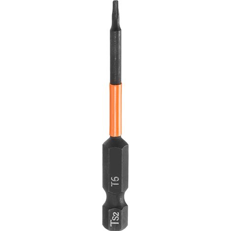 Embout Tournevis Torx T6 Tige Hexagonale 1/4" Longueur 4" (100mm) (1/5)