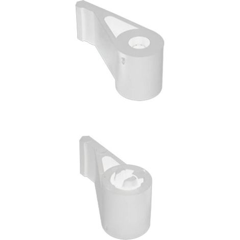 Embouts Haut et Bas pour espagnolette de volet battant -  Spécial volets battants - Matière composite résistante - Blanc