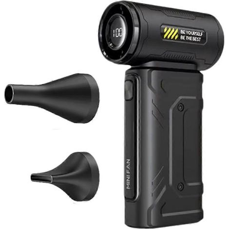 Protable turbo jet ventilateur 6000 mah poussière blowing sans balais batterie affichage haute vitesse air soufflant A (1/5)
