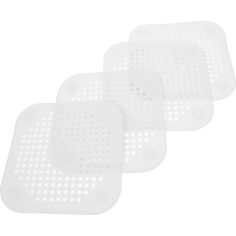 Lot de 4 filtres de vidange pour égouttoir, filtre de vidange de sol, nettoyant pour filtre d'évier pour déboucheur d'évier, drain de sol d'évier pour (1/4)