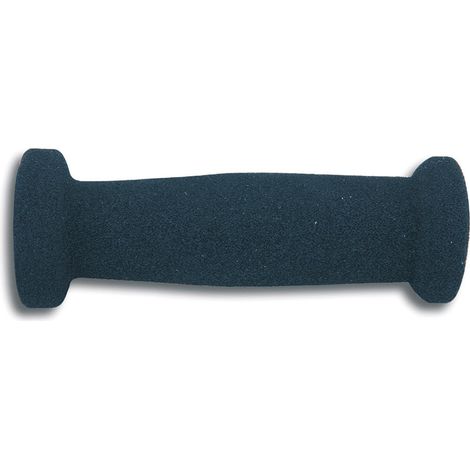 Poignées Domino (poignées de route) en mousse style domino (22+25 mm, longueur 132 mm), avec trou, noires (1/2)