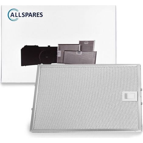 Filtro metallico AllSpares per cappe aspiranti compatibili con Bosch, Siemens e Neff 00353110/353110 (310x250x8mm)