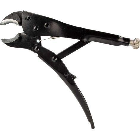 MASTERPROOF PROFESSIONAL Universal Gripzange Feststellzange 250 mm, Einhandbedienung, schwarz lackiert (1/4)