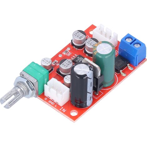 Carte de préamplification, module d'amplificateur de puissance unique, amplificateur de subwoofer avec potentiomètre de volume AD828 (1/5)