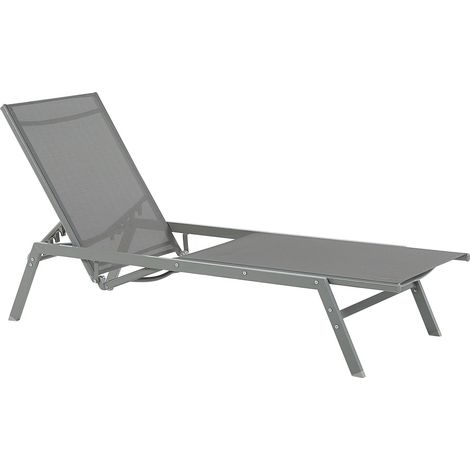 Sonnenliege VERNAZZA Metall Grau (1/5)