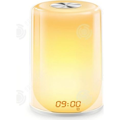 Bardusch-Simulateur d\'aube 100 x 153 mm 7 Modes d\'éclairage Réveil lumière colorée chambre protection des yeux lumière Réveil Lumineux (1/4)