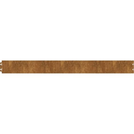 Bordures de pelouse 50 pcs 10x103 cm acier corten flexible vidaXL