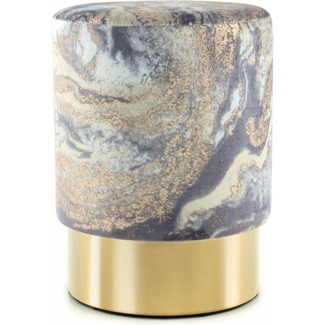 Tabouret gipsy 325 - Bleu clair, or (1/5)