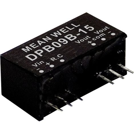 Mean Well DPB09A-15 DC/DC-Wandlermodul 300 mA 9 W Anzahl Ausgänge: 2 x Inhalt 1 St.