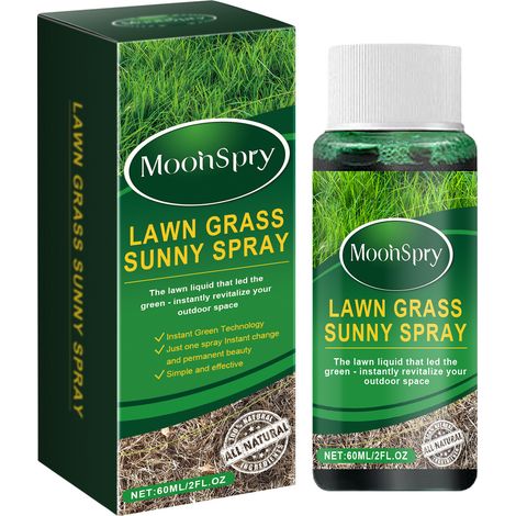 MoonSpry Green Rasenwachstumsmittel für den Außenbereich und den Hausgebrauch, fördert das Wurzelwachstum und versorgt Rasenflächen und Blattpflanzen mit Nährstoffen (1/5)