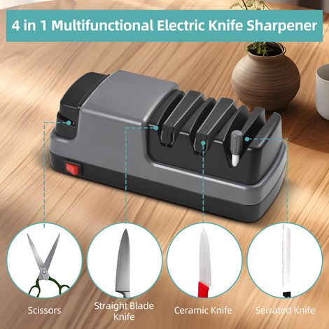 GARRYFIZH Affûteur électrique 3 étages pour couteaux et ciseaux (1/5)