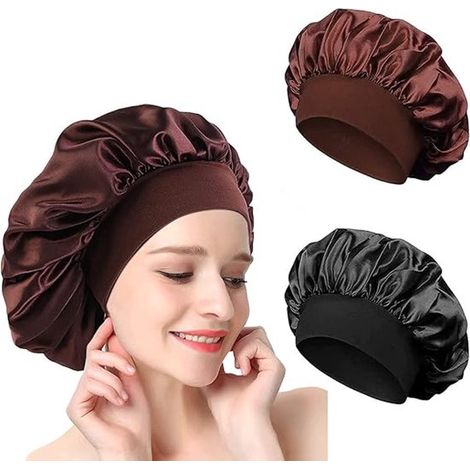 piezas Bonnet Satin Haiveux Nuit, Bonnet en Soie para mujer (1/5)