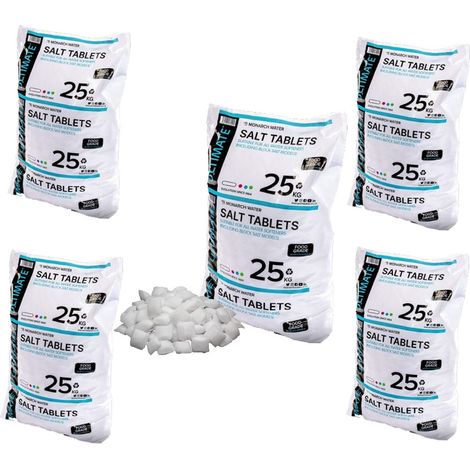 Monarch Ultimate Water Softener Salt Tablets 5 x 25kg Bags - Food Grade Salt