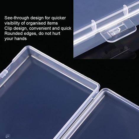 Transparente Dokumentenbox Tommoy01, staub- und feuchtigkeitsdicht, mit Deckel, für Dokumente (1/3)