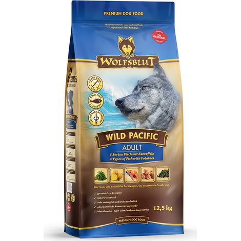 Aliment pour chien sans céréales au poisson et aux pommes de terre, hypoallergénique, 12,5 kg