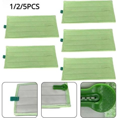 Chiffon Microfibre - Pour Aspirateur Kobold - Compatible SP600 SP600S SP7 SPB100 MF600 - Lot de 8 (1/4)