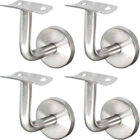 Handlaufhalterung aus Edelstahl 304 für Treppengeländer, Wandhalterung, Holzgeländer, silber (4 Stück) (1/4)