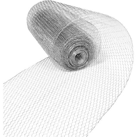Fil à maille hexagonale pour volière 1,20 x 10 m clôture en fil de fer galvanisé (1/5)