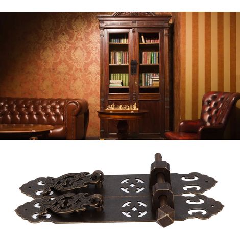 Tirador colgante color bronce antiguo – Estilo antirústico – Aspecto retro antiguo – Acabado elegante para estanterías y armarios – Juego de 2 (1/5)