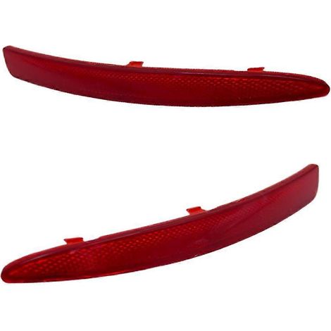 Réflecteurs de pare-chocs arrière gauche et droit rouges pour SKODA OCTAVIA MK2 1Z 2010-2014 (1/4)