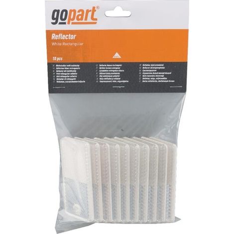 Catadioptre rectangle blanc 70x44mm GOPART LA75001 (1/3)
