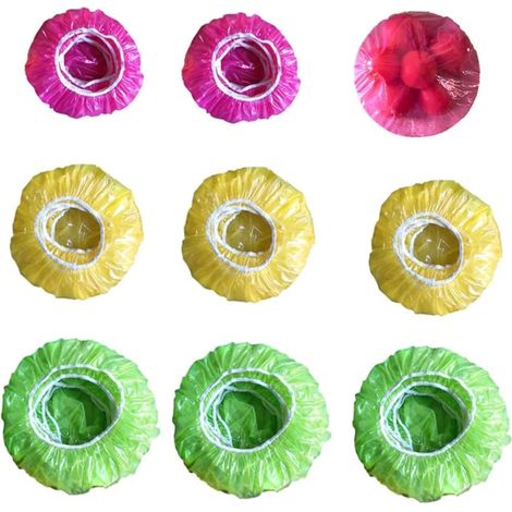 60 Stück elastische Lebensmittelabdeckungen, wiederverwendbare bunte Kunststoffabdeckungen, Lebensmittelabdeckungen zur Konservierung oder Lagerung von Gemüse, Farbe