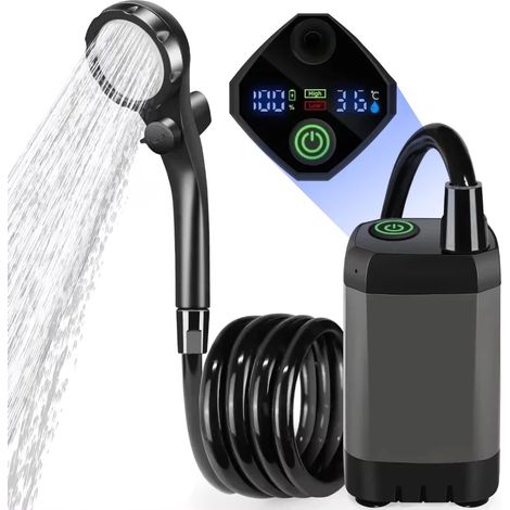 Camping tools Outdoor Shower Pump Waterproof Digital Intelligent, (1/4)