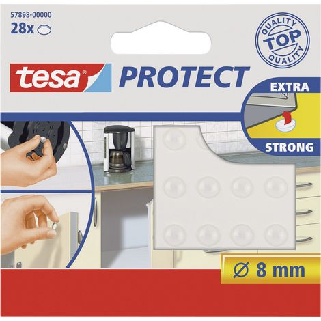 tesa 57898-00000-00 Gerätefuß selbstklebend, rund Transparent (Ø) 8 mm 28 St.