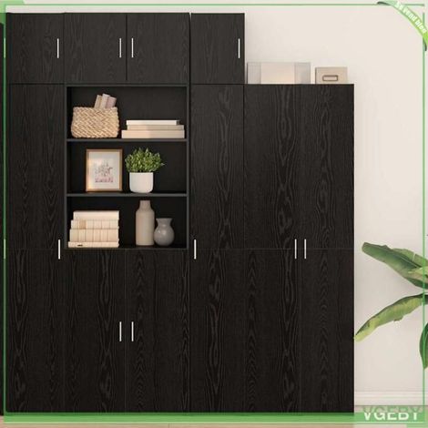 Meuble mural - ABI - Chêne noir - Bois d'ingénierie - 30 x 42,5 x 40 cm (1/5)