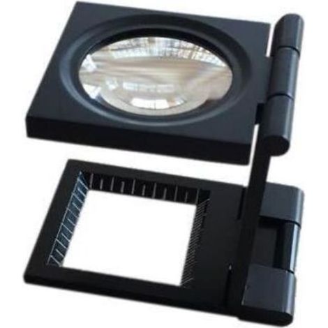 pair Loupe Compte-fils pliante ZGEER - 10X - Monture en métal - Noir (1/4)