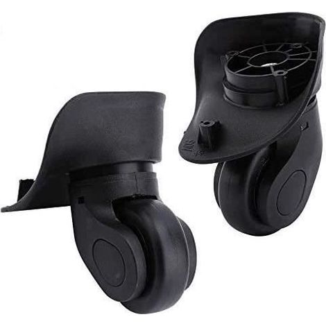 KLVGTIFS PUPaire de Roues de Rechange de Bagages Valise Roues de Remplacement Universelles pour Chariot Valise Malle Boîte Trolley -S (1/4)