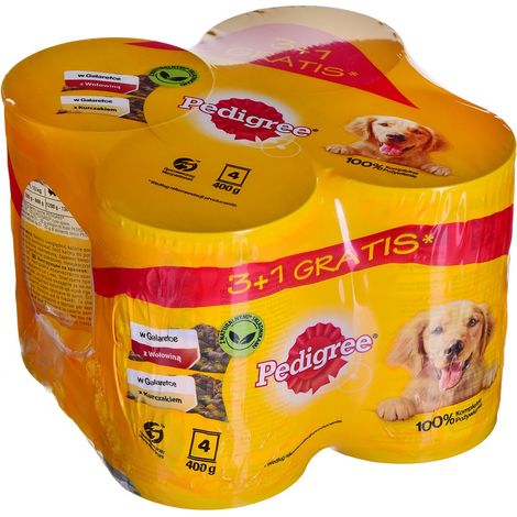 Aliment pour chiens PEDIGREE, mélange de saveurs (4 x 400 g) (1/5)