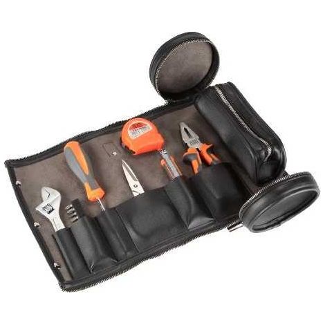 Bolsa enrollable de cuero sintético PU con herramientas ALYCO ORANGE (1/5)