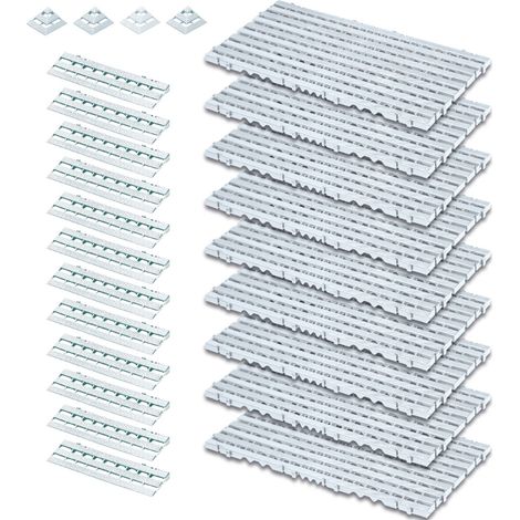 BRB Lot de 25 tubes de 3,4 m² en plastique PE-HD blanc résistant de qualité alimentaire (1/3)