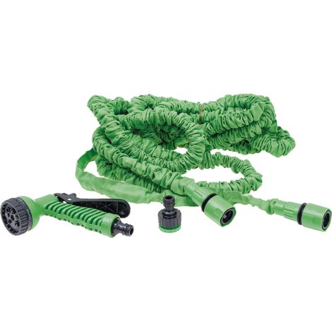 Manguera de jardín flexible verde para instalación de agua, 10-30 m, 1/2" (75 pies)