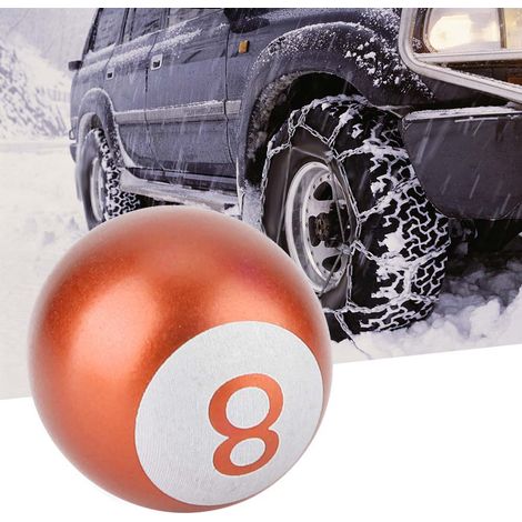 4 jantes bouchons de valve en aluminium orange pour pneus de moto, voiture, camion - capuchons anti-poussière en forme de 8-ball (1/5)