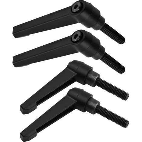 4 - Poignée de serrage - Levier réglable - Filetage mâle M8 en métal pour machine-outil &43 ajustement rapide noir 32mm (1/5)