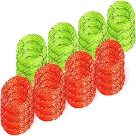 Fil bicolore, paquet de 16, adapté au fil de nylon EGO Power+ AL2420P 14FT pour tondeuse à gazon ST1500. (1/5)