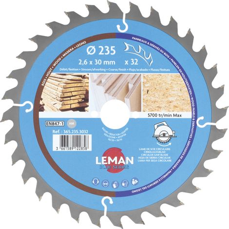 LAME CIRC.HM BOIS D235X2.6X30 Z=32 ALT POS - 365.235.3032 - LEMAN