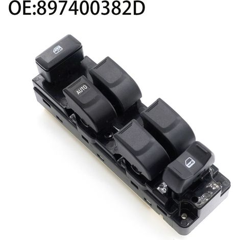 897400382D Interrupteur de lève-vitre de voiture, interrupteur électrique, convient aux modèles Isuzu D-max de 2003 à 2011, commande le levage des vitres électriques. (1/4)