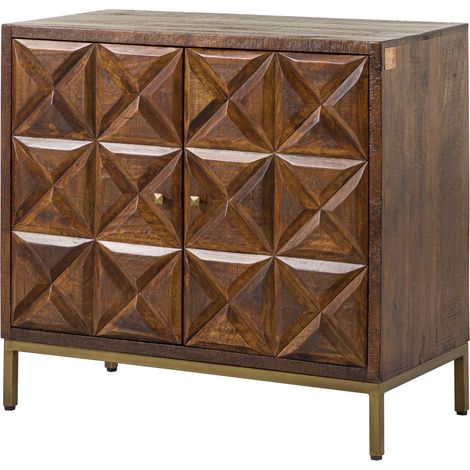 credenza in legno di Mango 94x46x86 marrone laccato STILMÖBEL 125