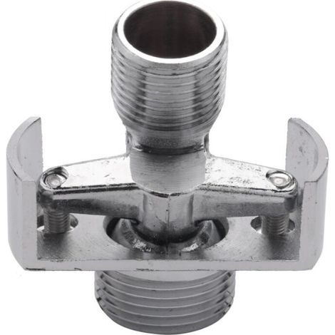Angle adjustment for inlet pipe Brass shower head Tilting crank foot Offset screw Angle adjustment, 18 mm (1/5)
