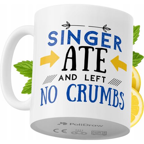 Tazza divertente e umoristica per un cantante, ideale per caffè e tè, con grafica e testo divertenti. Perfetta per compleanni, onomastici e festività. Tazza premium per occasioni speciali, per casa, u (1/5)
