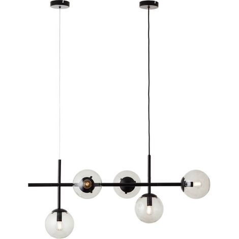 Lampe suspendue design 5 lumières Ariol noir - 99220/93