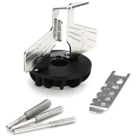 Adaptador de taladro para guía de afiladora, accesorio de afilado de cadena de motosierra para amoladora eléctrica (1/5)