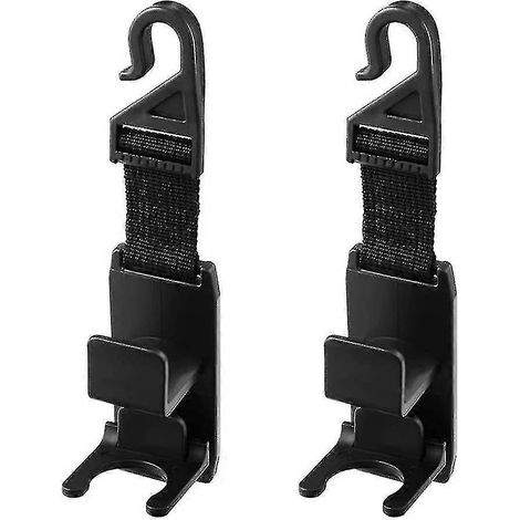 Crochet de suspension pour voiture, lot de 2 crochets pour appuie-tête de voiture, crochet de suspension pour siège auto, support de suspension pour appuie-tête de voiture, crochet pour dossier de siè (1/5)