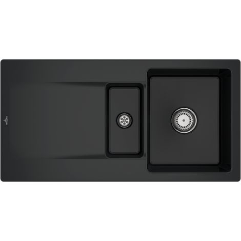 VB Einbauspüle Siluet 60 R 333701 1000x510mm Rechteck Pure Black (1/2)